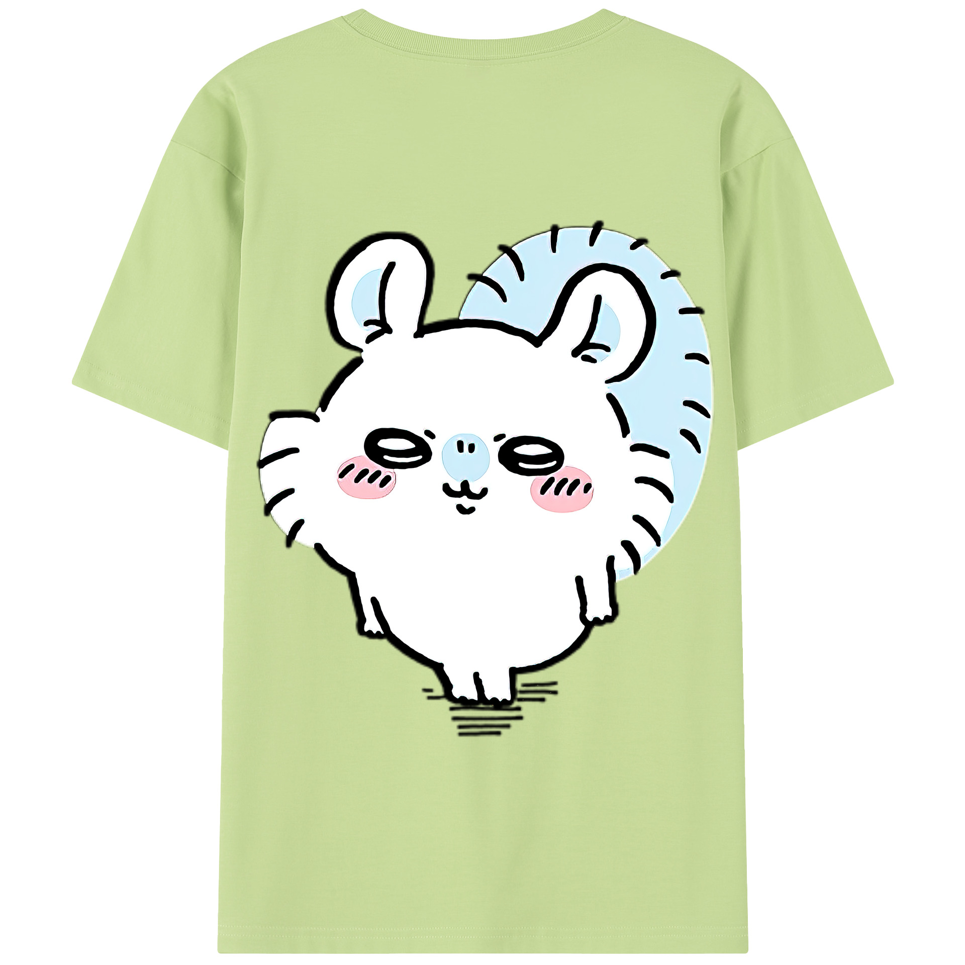 （画像用） ちいかわ モモンガ Chii-kawa Momonga 綿100％半袖Tシャツ（背面プリント）